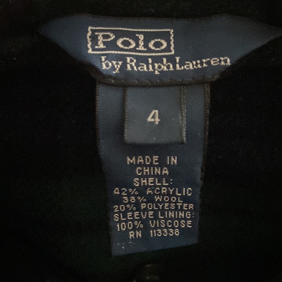 Polo Ralph Lauren sz 4 Toggle Coat Wool Blend - Picture 11 of 11